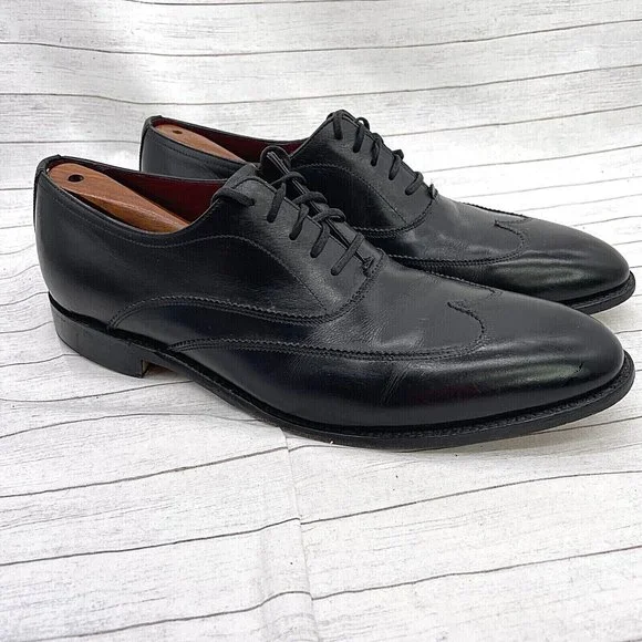Charles Tyrwhitt Derby Brogue Wingtip Shoes Black Leather‎ Men\'s 9.5 Charles Tyrwhitt Derby Brogue Wingtip Shoes Black Leather  main image 2